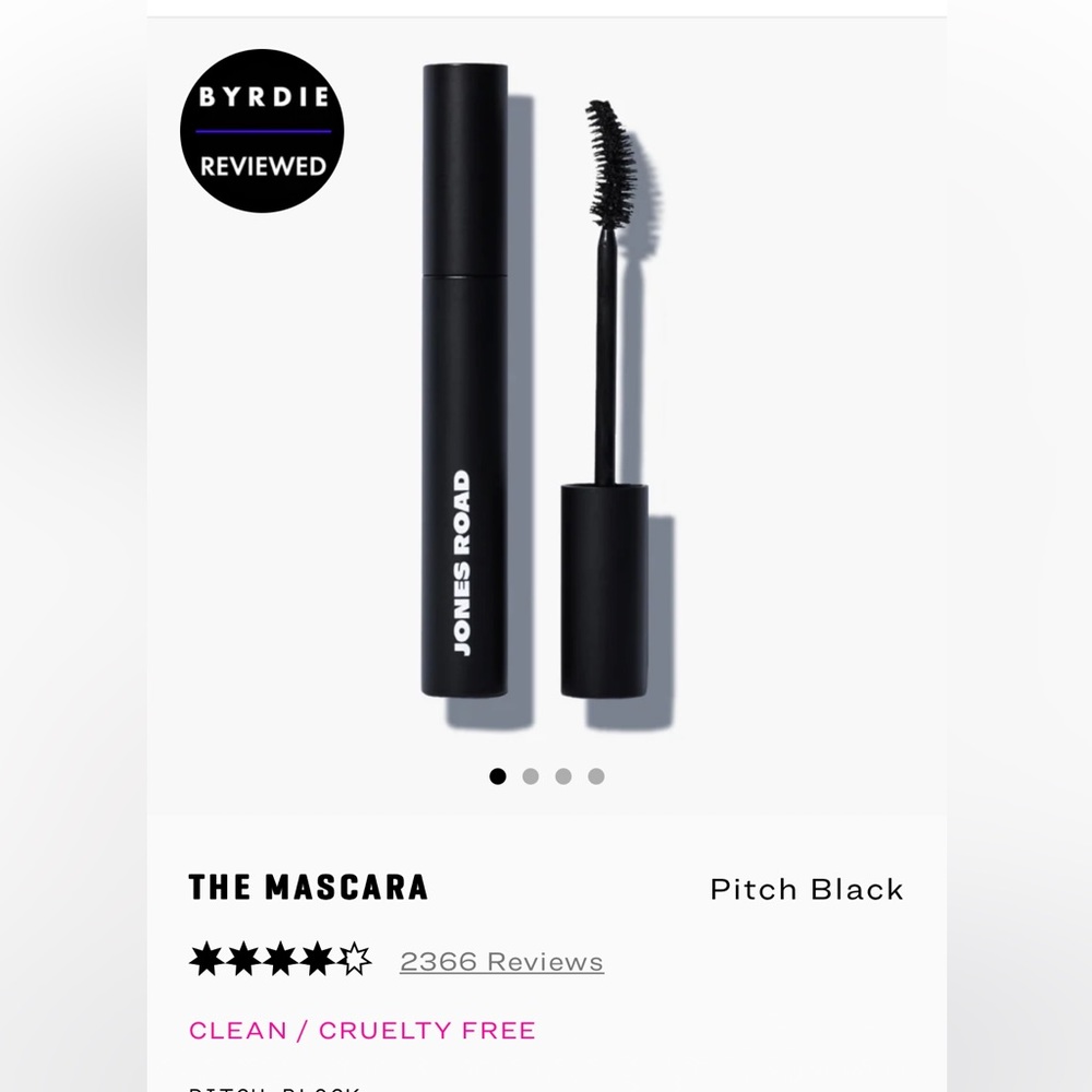 NWT Jones Road Beauty The Mascara in pitch black